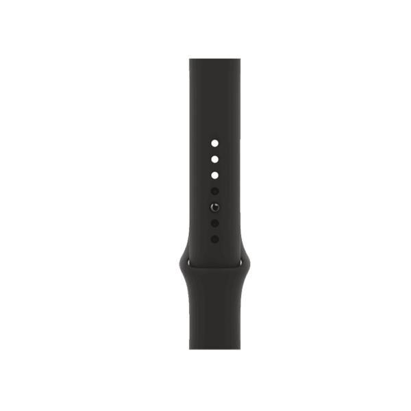 Apple Watch Series 7 | 45mm | Stainless Steel Case Grafiet | Zwart sportbandje | GPS | WiFi + 4G