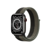 Apple Watch Series 7 | 45mm | Titanium Case Spacezwart | Tornado/Grijs sportbandje | GPS | WiFi + 4G