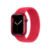 Apple Watch Series 7 | 45mm | Aluminium Case Rood | Rood gevlochten Solo Loop | GPS | WiFi
