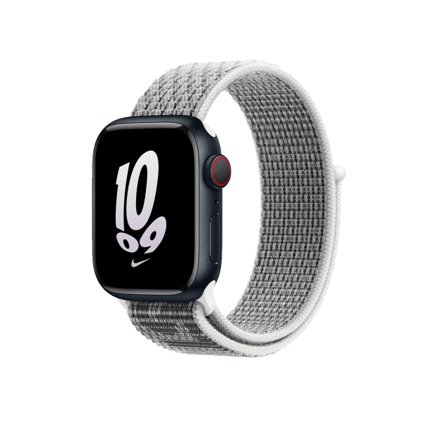 Apple Watch Series 8 | 41mm | Aluminium Case Middernacht Blauw | Nike Sport Loop Summit White | GPS | WiFi