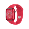 Apple Watch Series 8 | 41mm | Aluminium Case Rood | Rood sportbandje | GPS | WiFi