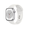 Apple Watch Series 8 | 41mm | Aluminium Case Zilver | Wit sportbandje | GPS | WiFi