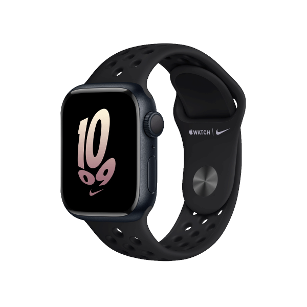 Apple Watch Series 8 | 41mm | Aluminium Case Middernacht Blauw | Nike Sport Loop Black | GPS | WiFi