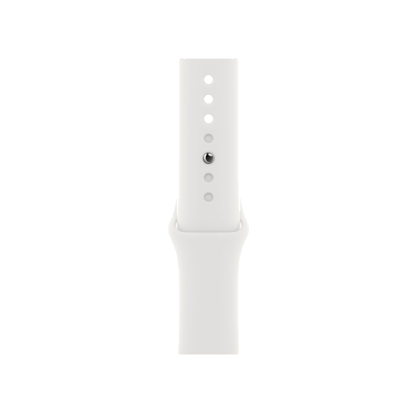 Apple Watch Series 8 | 45mm | Aluminium Case Zilver | Wit sportbandje | GPS | WiFi + 4G