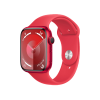 Apple Watch Series 9 | 45mm | Aluminium Case Rood | Rood sportbandje M/L | GPS | WiFi