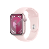 Apple Watch Series 9 | 45mm | Aluminium Case Roze | Roze sportbandje M/L | GPS | WiFi