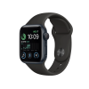 Apple Watch Series SE 2022 | 40mm | Aluminium Case Middernacht Blauw | Zwart sportbandje | GPS | WiFi + 4G