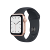Apple Watch Series SE | 40mm | Aluminium Case Rosé Goud | Zwart sportbandje | GPS | WiFi + 4G