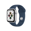 Apple Watch Series SE | 40mm | Aluminium Case Zilver | Blauw sportbandje | GPS | WiFi + 4G