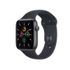 Apple Watch Series SE | 44mm | Aluminium Case Spacegrijs | Middernacht blauw sportbandje | GPS | WiFi + 4G