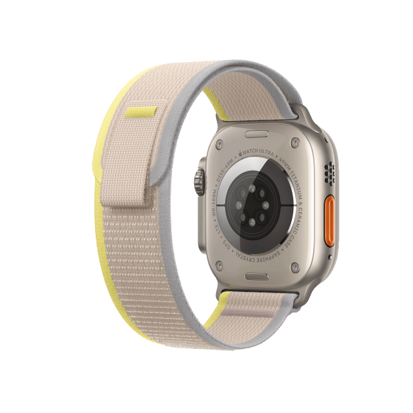 Apple Watch Ultra | 49mm | Titanium Case Zilver | Beige Trail Band | GPS | WiFi + 4G
