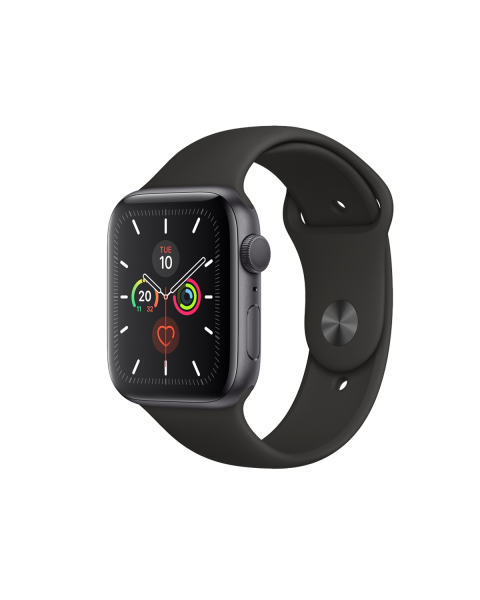 Apple Watch Series 5 | 44mm | Aluminium Case Spacegrijs | Zwart sportbandje | GPS | WiFi
