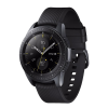 Galaxy Watch | 42 | Stainless steel Case Zwart | Zwart leren band | GPS | WiFi + 4G