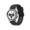 Galaxy Watch4 Classic | 42mm | Stainless Steel Case Zilver | Zwart sportbandje | GPS | WiFi + 4G