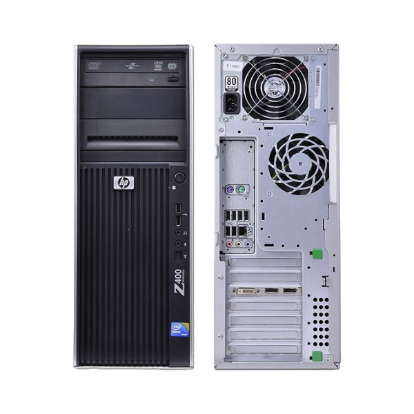 HP Workstation Z400 Tower | Intel Xeon W3520 | 250GB SSD | 8GB RAM | NVIDIA Quadro NVS 295 | Windows 10 Pro | DVD