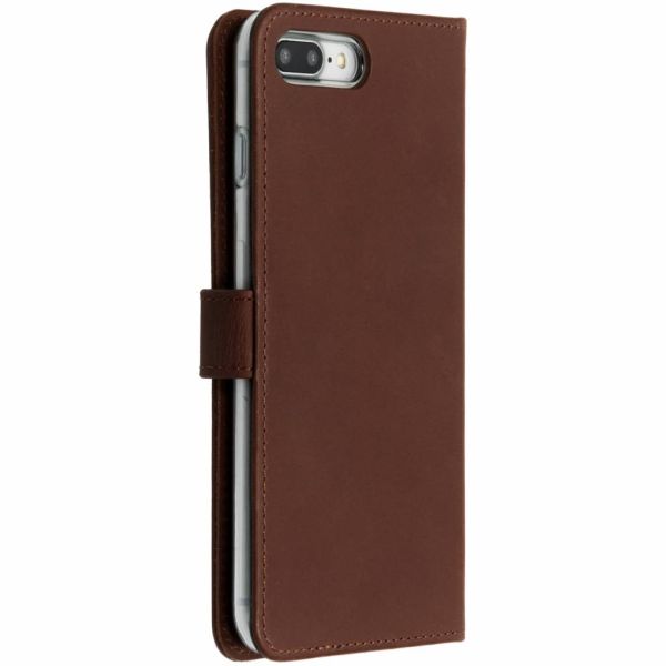 Selencia Echt Lederen Bookcase iPhone 8 Plus / 7 Plus