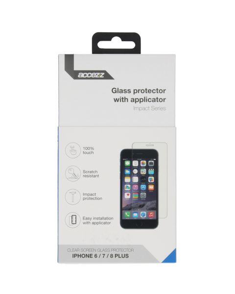 Accezz Screenprotector + Applicator iPhone 8 Plus/7 Plus/6(s) Plus