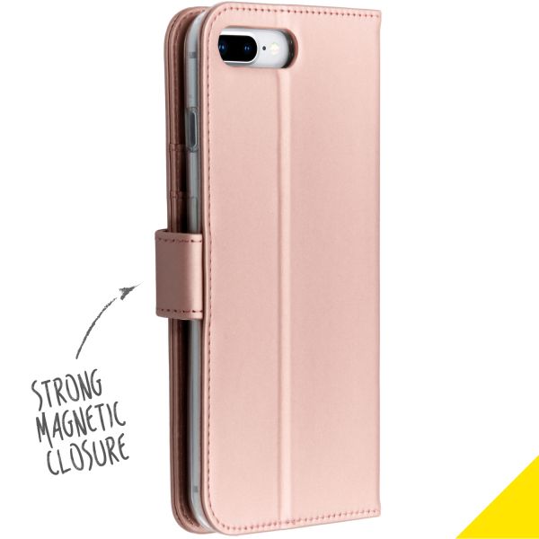 Wallet Softcase Booktype iPhone 8 Plus / 7 Plus - Rosé Goud / Rosé Gold