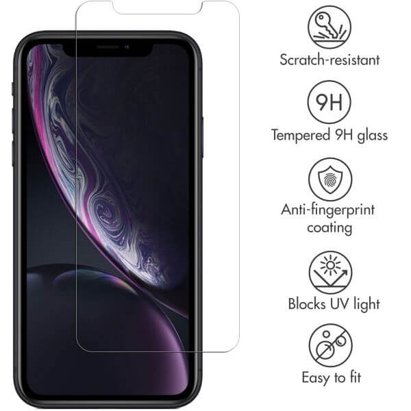 Selencia Gehard Glas Screenprotector iPhone 12 (Pro) / 11 / Xr
