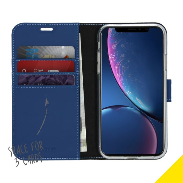 Accezz Wallet Softcase Bookcase iPhone 11 - Blauw / Blau / Blue