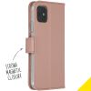 Accezz Wallet Softcase Bookcase iPhone 11 - Rosé Goud / Roségold