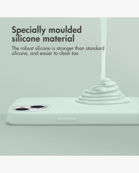 Accezz Liquid Silicone Backcover iPhone 11 - Sky Blue