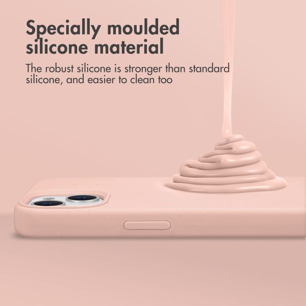 Accezz Liquid Silicone Backcover iPhone 11 - Roze / Rosa / Pink