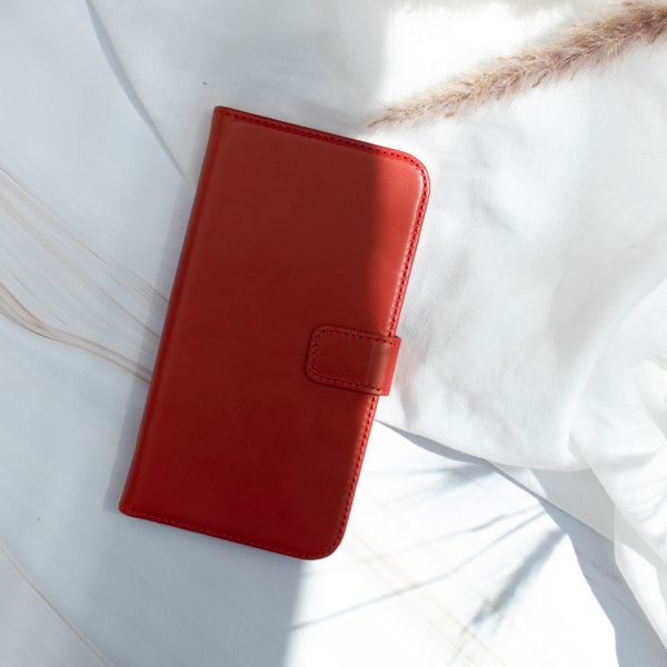 Selencia Echt Lederen Bookcase iPhone 11 Pro - Rood / Rot / Red