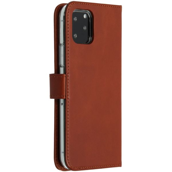 Selencia Echt Lederen Bookcase iPhone 11 Pro - Lichtbruin / Hellbraun  / Light Brown
