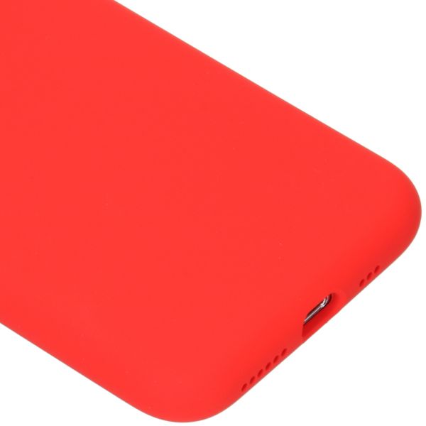 Liquid Silicone Backcover iPhone 11 Pro - Rood - Rood / Red