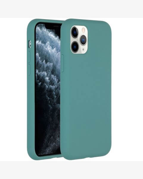 Accezz Liquid Silicone Backcover iPhone 11 Pro - Donkergroen / Dunkelgrün  / Dark Green