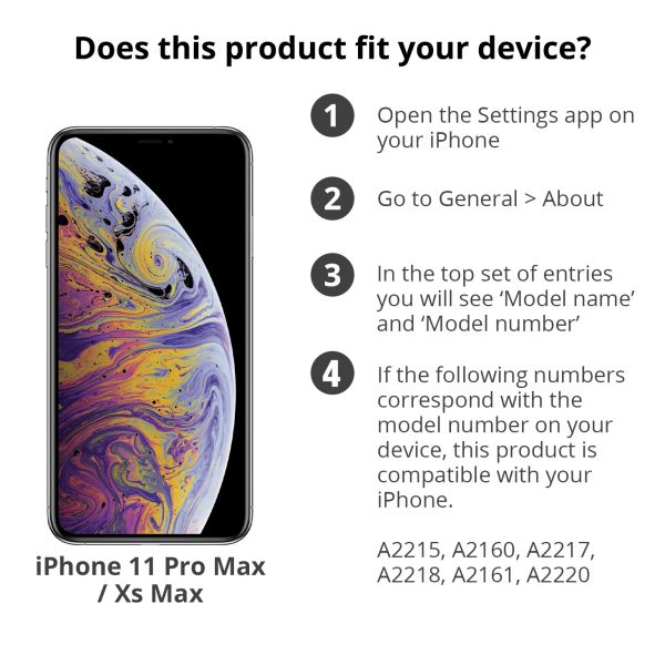 Selencia Gehard Glas Screenprotector iPhone 11 Pro Max / Xs Max