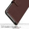 Selencia Echt Lederen Bookcase iPhone 11 Pro Max - Bruin / Braun  / Brown
