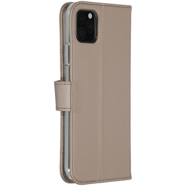 Accezz Wallet Softcase Bookcase iPhone 11 Pro Max - Goud / Gold