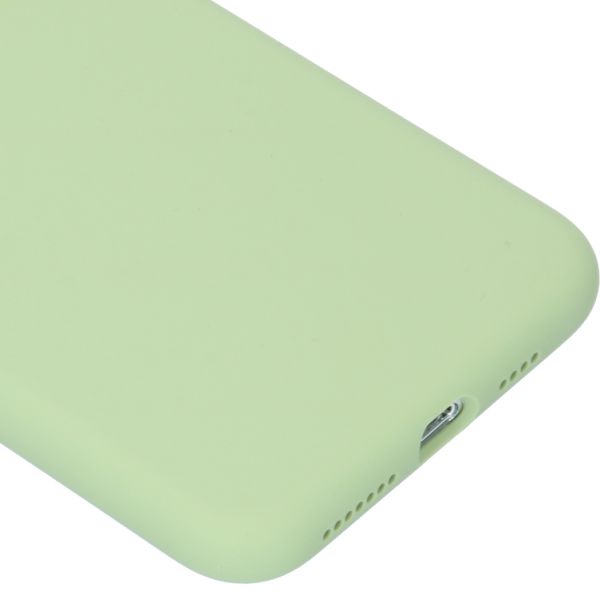 Accezz Liquid Silicone Backcover iPhone 11 Pro Max - Groen / Grün  / Green