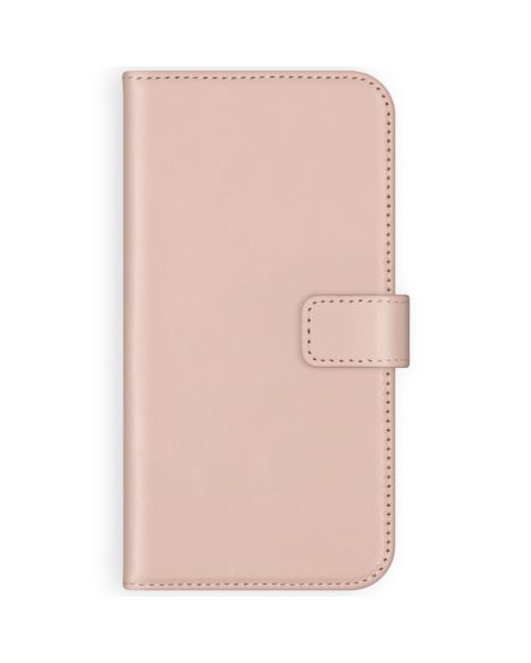 Selencia Echt Lederen Bookcase iPhone 12 Mini - Roze / Rosa / Pink