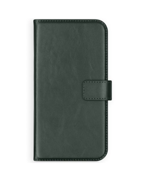 Selencia Echt Lederen Bookcase iPhone 12 (Pro) - Groen / Grün  / Green
