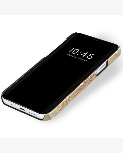 Selencia Maya Fashion Backcover iPhone 12 (Pro) - Marble Sand