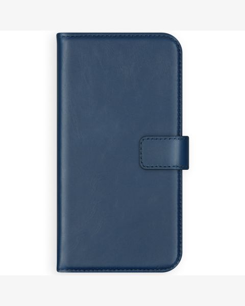 Selencia Echt Lederen Bookcase iPhone 12 Pro Max - Blauw / Blau / Blue