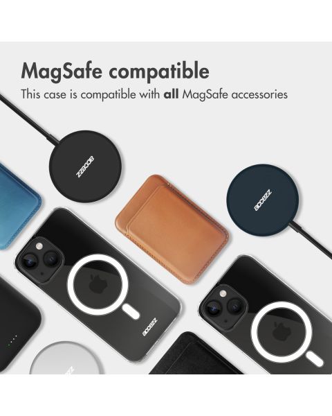 Accezz Clear Backcover met MagSafe iPhone 12 Pro Max - Transparant / Transparent