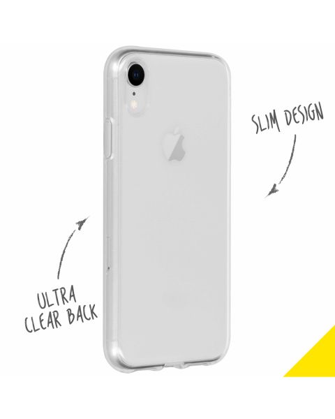 Accezz Clear Backcover iPhone Xr - Transparant / Transparent