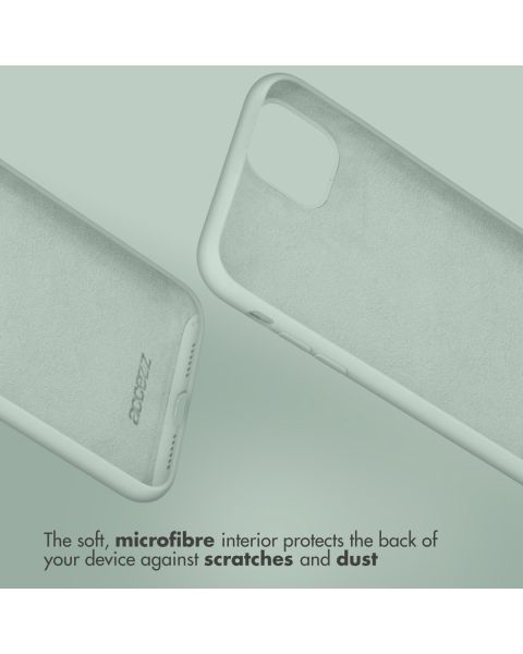 Accezz Liquid Silicone Backcover iPhone Xr - Sky Blue