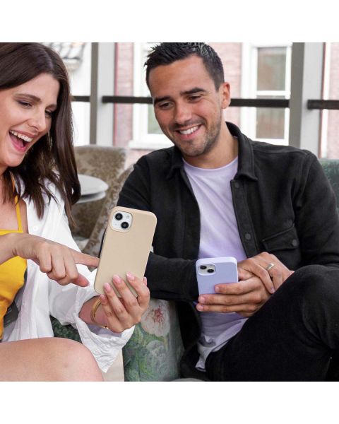 Accezz Liquid Silicone Backcover iPhone Xr - Stone