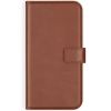 Selencia Echt Lederen Bookcase iPhone Xs - Lichtbruin / Hellbraun  / Light Brown