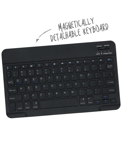 Accezz QWERTZ Bluetooth Keyboard Bookcase iPad 10.2 (2019 / 2020 / 2021)