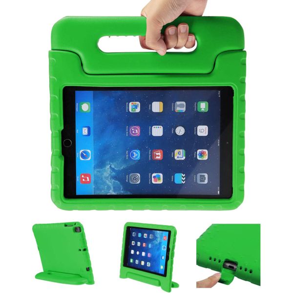 Kidsproof Backcover met handvat iPad (2018) / (2017) - Groen / Green