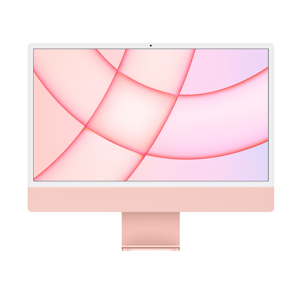 iMac 24-inch | Apple M1 8-core | 256 GB SSD | 8 GB RAM | 4 Ports | 8-core GPU | Roze (Retina, 2021)