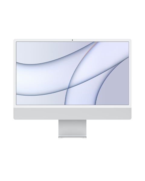 iMac 24-inch | Apple M1 8-core | 256 GB SSD | 8 GB RAM | 4 Ports | 8-core GPU | Zilver (Retina, 2021)