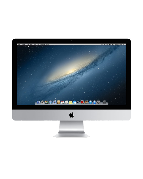 iMac 27-inch | Core i5 2.9 GHz | 1 TB Fusion | 16 GB RAM | Nvidia GeForce GTX 660M | Zilver (Late 2012)