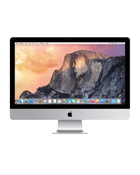 iMac 27-inch | Core i5 3.5 GHz | 256 GB SSD | 16 GB RAM | Zilver (5K, Retina, Late 2014)